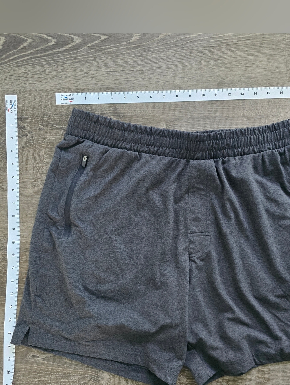 Men's Athletic Drawstring Shorts in Charcoal Gray